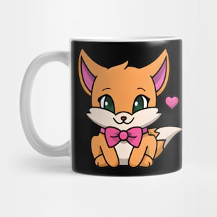 Fox with Pink Bow Mug